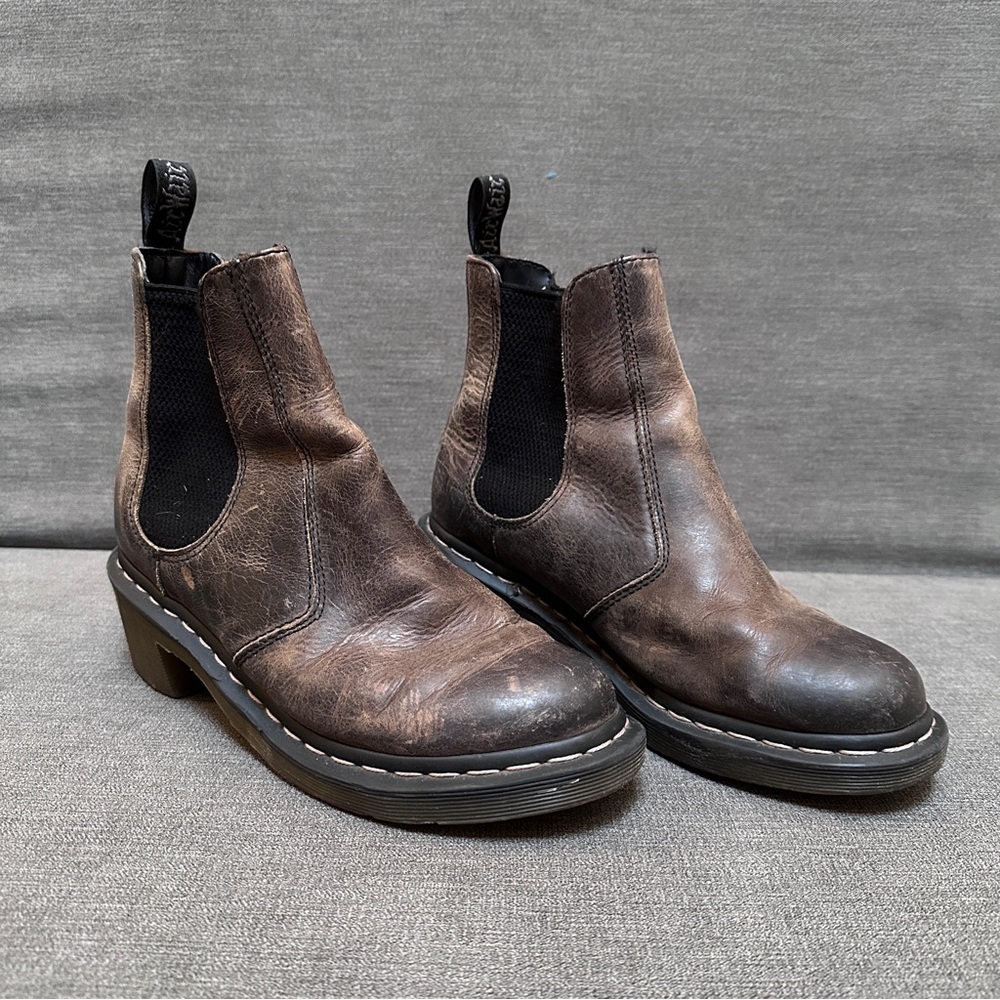 Dr. Martens Brown Ankle Boots